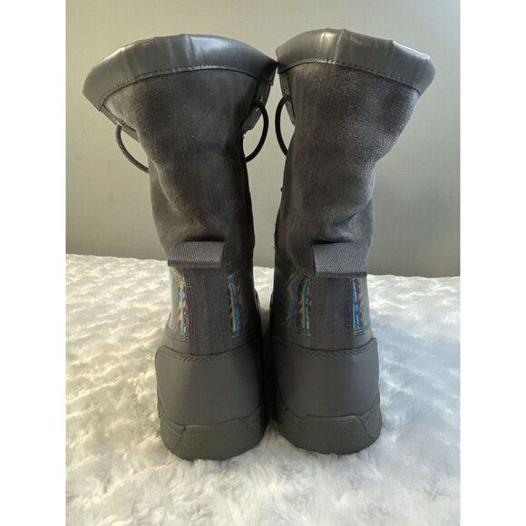 UGG 1120934K BUTTE II CHROMATIC Gray Snow Boots Size 4 Fleece Lined Warm - Picture 5 of 10
